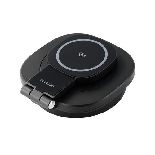 エレコム DST-Q041BPBK ドッキングステーション Qi2 15Wワイヤレス充電 4in1 USB 3.2 Gen1 5Gbps Windo