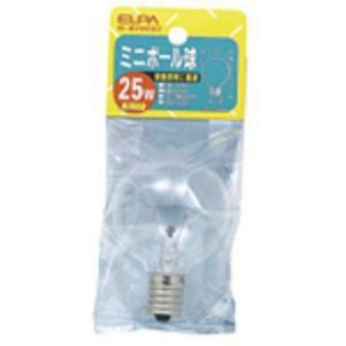 ELPA G-87H(C) ミニボール球 25W E17 G50 クリア