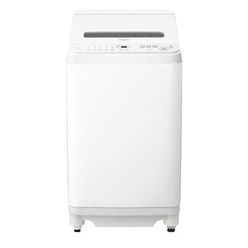 シャープ 全自動洗濯機 洗濯7kg 簡易乾燥 穴なしサイクロン洗浄 パワフルドルフィンNEXT ESGV7L ホワイト系