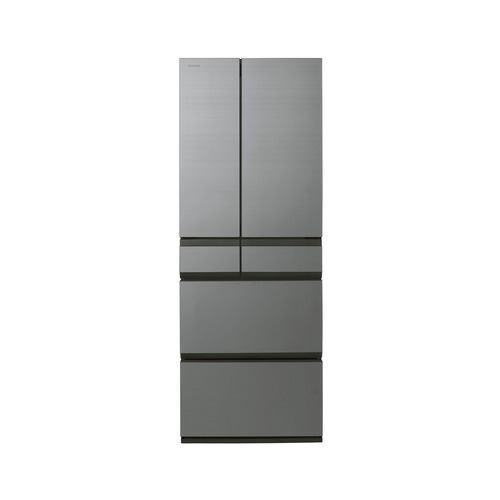 東芝 冷蔵庫 535L 観音開き 6ドア 幅68.5cm 3段冷凍室 上質冷凍+ ブースト解凍 使い切り野菜BOX GR-A540WF(ZH) グレ