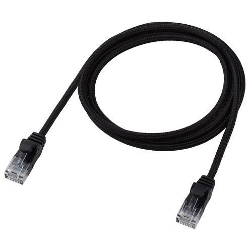 エレコム LD-GPAM/BK10 LANケーブル CAT6A 1m 爪折れ防止 ブラック