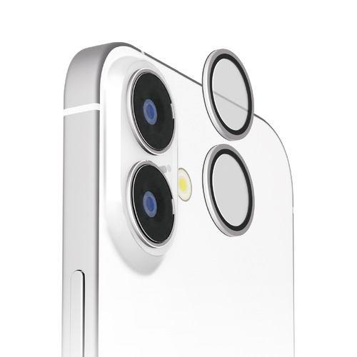 PGA PG-24ACLG20SV iPhone 16/16 Plus用 カメラレンズプロテクター [シルバー] Premium Style