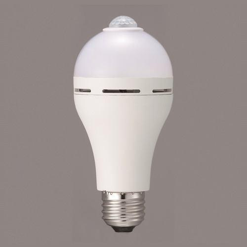 ヤザワ LDA8LGBP バッテリー内蔵 センサー電球 60W相当 電球色 径59×全長130mm