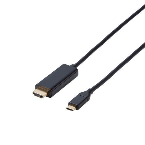 エレコム CAC-CHDMI30BK3 USB Type-C HDMI 変換ケーブル 3m 4K/60Hz 映像出力 Windows Mac対応 ブ