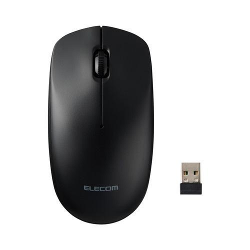 エレコム M-LE10DRXBK USB無線マウス 3ボタン2.4GHz 光学式 Windows Mac対応 ブラック