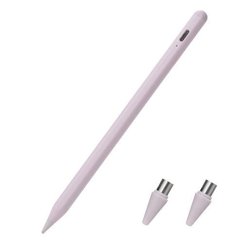 エレコム P-TPACST05PN スタイラスペン 充電式 USB Type-C ペン先2個付属 スマホ タブレット対応 ピンク