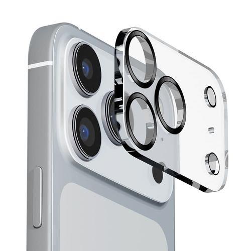 PGA PG-25DCLG02BK iPhone 17 Pro Max用 カメラフルプロテクター [クリア/メタルブラック]