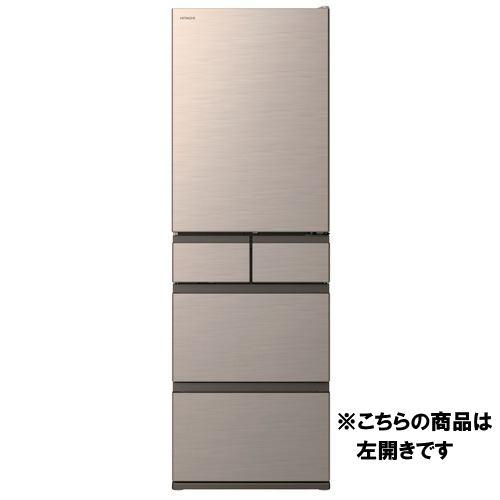 日立 冷蔵庫 R-HWS47Y 470 L 左開き 5ドア 幅60cm まるごとチルド 3段大容量冷凍 新鮮スリープ野菜室 ゴールド系