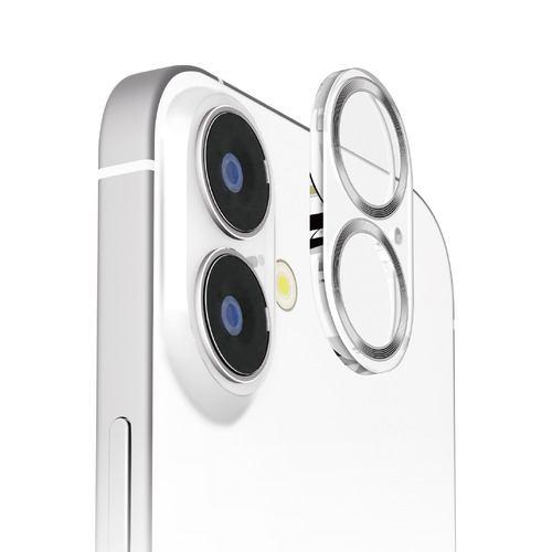 PGA PG-24ACLG10SV iPhone 16/16 Plus用 カメラフルプロテクター [クリア/シルバー] Premium Style