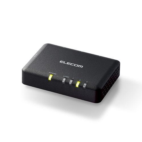 エレコム EHC-G03PA2-SB Giga対応3ポートスイッチ(プラ筐体/ACアダプター/小型)