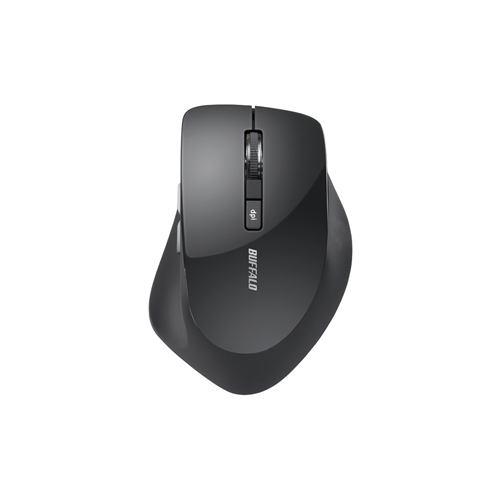 バッファロー BSMBW320BK 無線(2.4GHz)BlueLEDマウス 静音/5ボタン/DPI切り替えタイプ ブラック