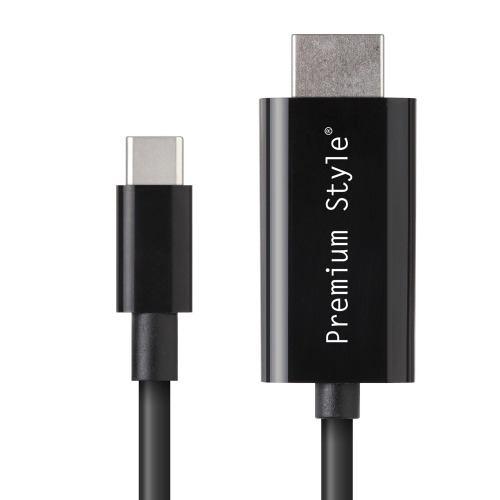 【推奨品】PGA PG-SUCTV2MBK USB TYPE-C HDMIミラーリングケーブル Premium Style 2m ブラック PGSU