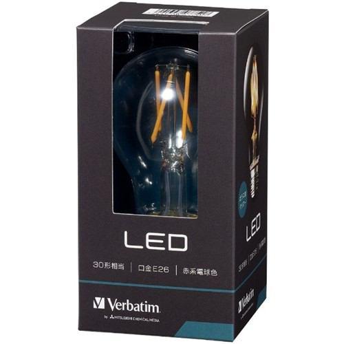 バーベイタム(Verbatim) LDA4R-G/FCV1 調光器非対応LED電球 クリアー 「バーベイタム」(一般電球形・全光束420lm/電球色