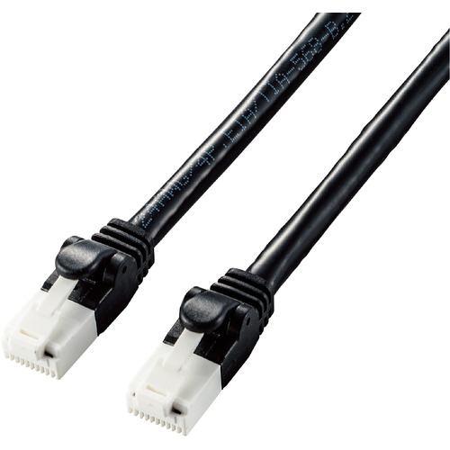 エレコム LD-GPAT/BK50 LANケーブル CAT6A 爪折れ防止 5.0m ブラック