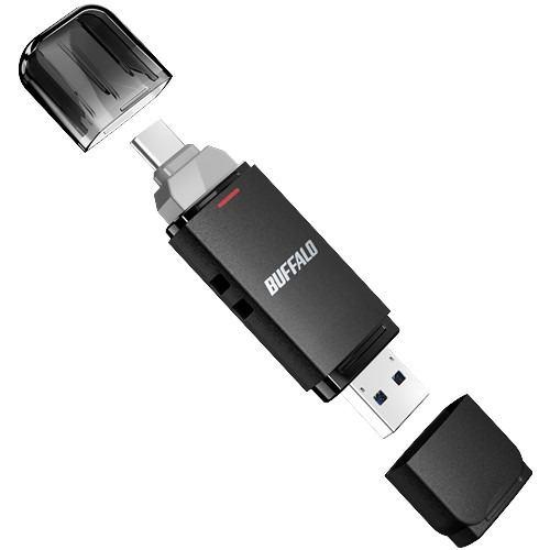 BUFFALO SSD-SD1.0U3-BA USB 3.2(Gen2) Type-C/Type-A両対応 スティック型SSD 1TB