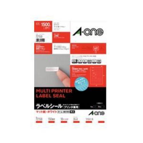 エーワン 72150 ラベルシール プリンタ兼用 ( A4 / 150面 / 四辺余白付 / 角丸 / 10シート ) ホワイト