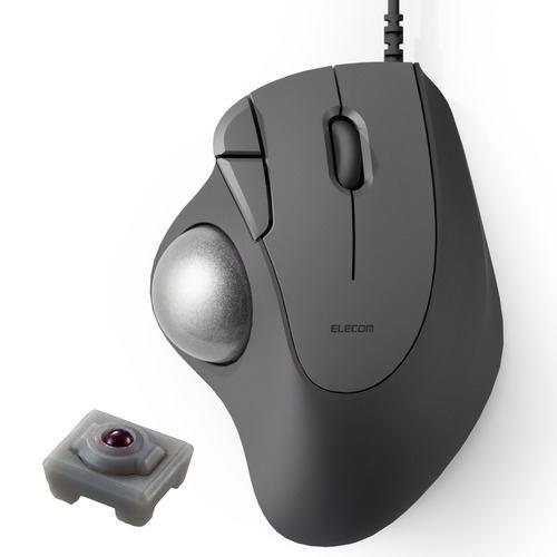 エレコム M-IT10URBK 有線トラックボール IST 5ボタン 人工ルビーモデル ブラック