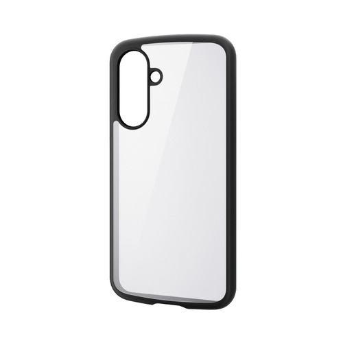 エレコム PM-G254TSLFCBK Galaxy A36 5Gケース ハイブリッド カバーカメラレンズ保護設計 ストラップホール付 ブラック