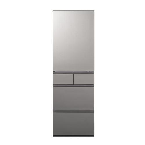パナソニック 冷蔵庫 450L 右開き 5ドア 幅60cm 大容量冷凍室 トップユニット方式 シャキシャキ野菜室 NR-E45RY3-S シルバー系