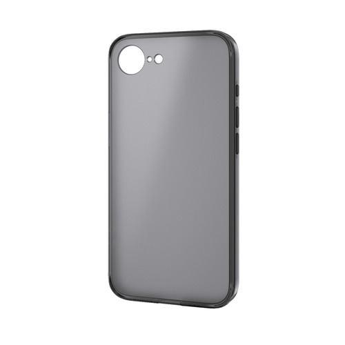 エレコム PM-A25SHVCKKBK iPhone 16e ハイブリッドケース 極限 マットブラック(ラバーコート)