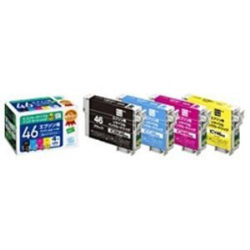 エコリカ ECI-E464P/BOX エプソン IC4CL46 互換リサイクルインクカートリッジ 4色パック