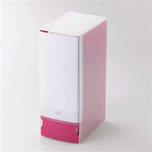 ケース エレコム CD DVD CCD-FB120PN Blu-ray/DVD/CD用ディスクファイル 120枚収納 ピンク