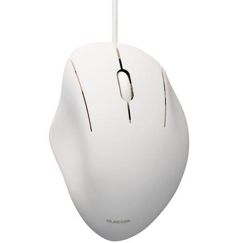 エレコム M-SH10UBSKWH 有線3ボタンマウス Windows mac対応 Mサイズ ホワイト