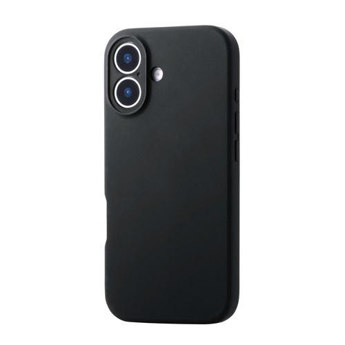エレコム PM-A25AHVSCMGBK iPhone 17 ケース ハイブリッドシリコン カバー MAGKEEP アンチダストコート ブラック