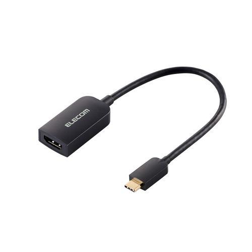 エレコム AD-CHDMIQBK4 USB-C HDMI 変換アダプタ 4K/60Hz対応 USB Type-C 映像出力 Windows Mac対