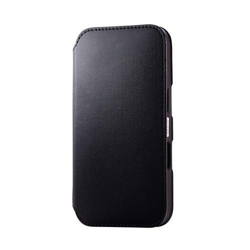 エレコム PM-A24APLFY2BK iPhone 16 NEUTZ ソフトレザーケース 磁石付