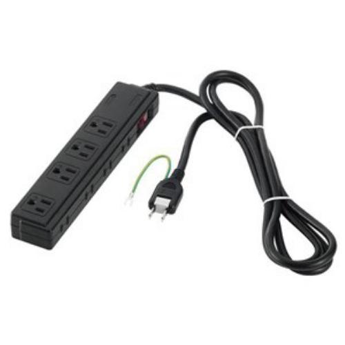 バッファロー BSTAPSDC820BK 電源タップ 雷サージ防止/集中スイッチ付(4+4個口・2m) ブラック