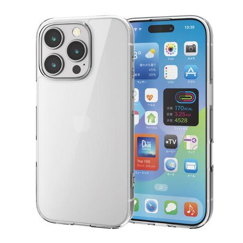 エレコム PM-A24CHVCKCR iPhone 16 Pro ハイブリッドケース