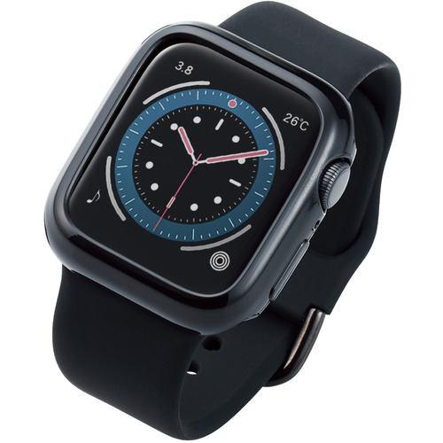 エレコム AW-20SBPUBK アップルウォッチ カバー ケース SE/Series 6/5/4 [ 40mm ] バンパー ソフト 側面保護 耐