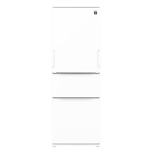 シャープ 冷蔵庫 374L どっちもドア 3ドア 幅60cm プラズマクラスター シャキット野菜室 冷凍室3段ケース SJPW37R ホワイト系