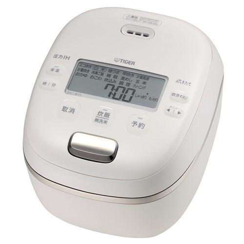 タイガー JRI-C060WO 圧力IHジャー炊飯器 ご泡火炊き 3.5合炊き オフホワイト