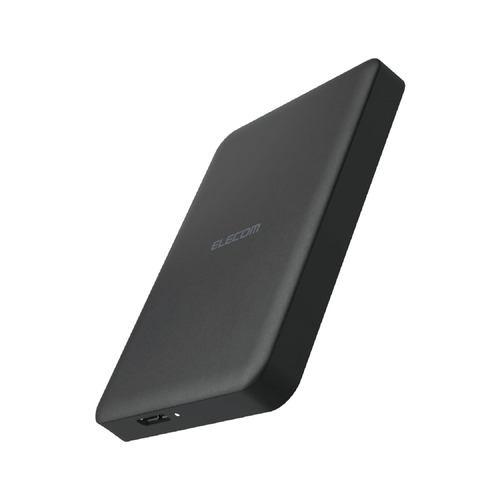エレコム ELP-HTV010UBK テレビ録画 外付けHDD ポータブル 2.5インチ 1TB 静音ファンレス USB 3.2 Gen1(5Gbp