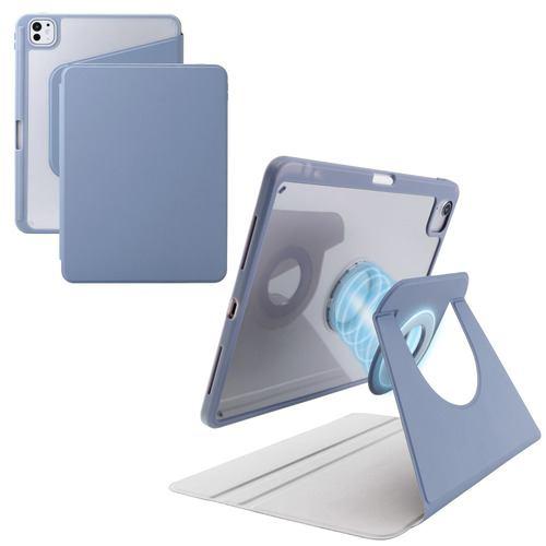 エレコム TB-A25PMMG360BG iPad Pro ケース 11インチ ( M4 ) マグネット着脱フラップ カバー 360度回転 2段階角