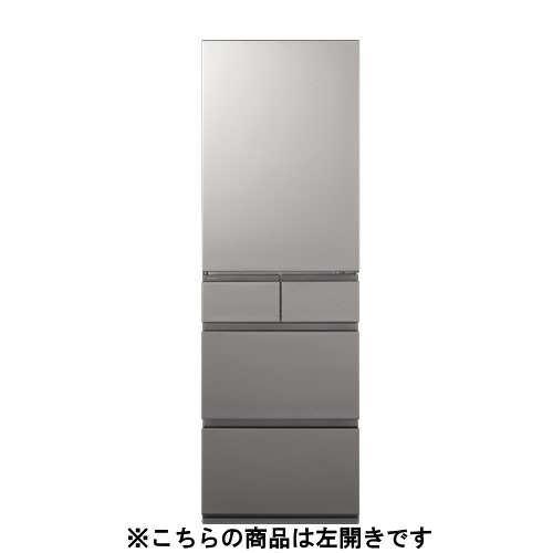パナソニック 冷蔵庫 410L 左開き 5ドア 幅60cm 大容量冷凍室 トップユニット方式 シャキシャキ野菜室 NR-E41RY3L-S シルバー
