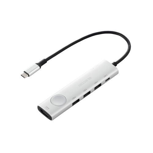 エレコム DST-S060BPSV 画面ONOFF切替スイッチ搭載ドッキングステーション Windows Mac対応 シルバー