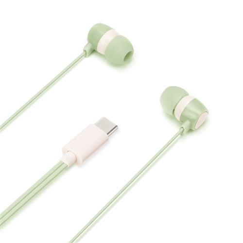 PGA PG-SECE3GR3 USB Type-Cコネクタ ステレオイヤホン カナルタイプ Premium Style グリーン PGSECE3G