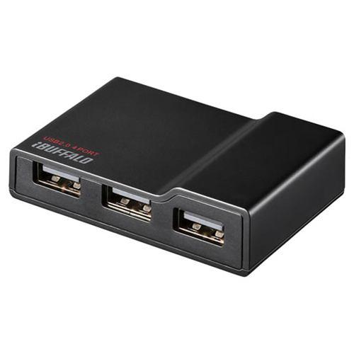 バッファロー BSH4A11BK USB2.0TV/PC対応セルフパワー 4ポートハブ ブラック