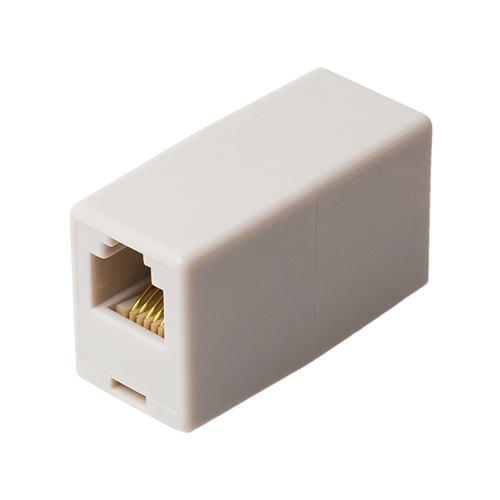 ミヨシ DA-60/WH 6極6芯対応 電話機コード延長アダプタ