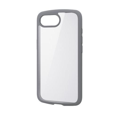 エレコム PM-A25STSLFCGY iPhone 16e TOUGH SLIM LITE ケース フレームカラー メタルステッカー付