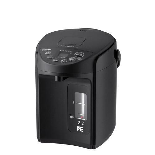 タイガー魔法瓶 PIQ-G220KC VE電気ポット 2.2L クールブラック