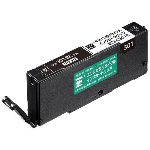 エコリカ ECI-C301B BCI-301BK 互換リサイクルインクカートリッジ ブラック ECIC301B