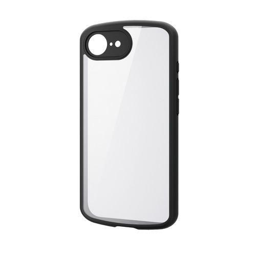 エレコム PM-A25STSLFCKBK iPhone 16e TOUGH SLIM LITE ケース フレームカラー 極限 メタルステッカー付