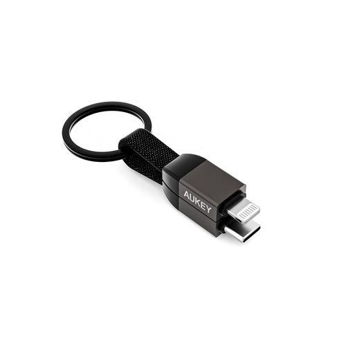 AUKEY CB-CL16-BK ケーブル Circlet Series [Type-C to Lightning] 10cm ブラック CBCL1