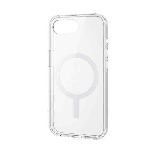 エレコム PM-A25SMAG02WH iPhone 16e ハイブリッドケース MAGKEEP