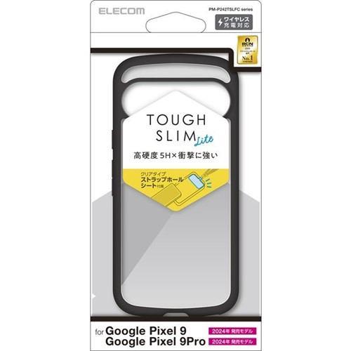 エレコム PM-P242TSLFCBK Google Pixel 9/9 Pro TOUGH SLIM LITEケース ハイブリッド カバー ブラッ