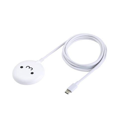 エレコム W-MA10WF ワイヤレス充電器 マグネット式 Qi2 15W 高速充電 ホワイト×ブラック